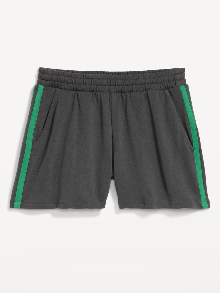 High-Waisted Pull-On Shorts -- 5-inch inseam