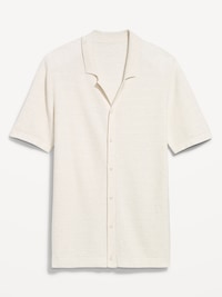 Short-Sleeve Sweater Shirt