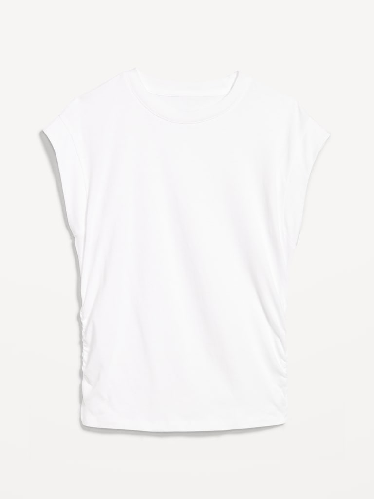 Cap-Sleeve Side-Cinch Top