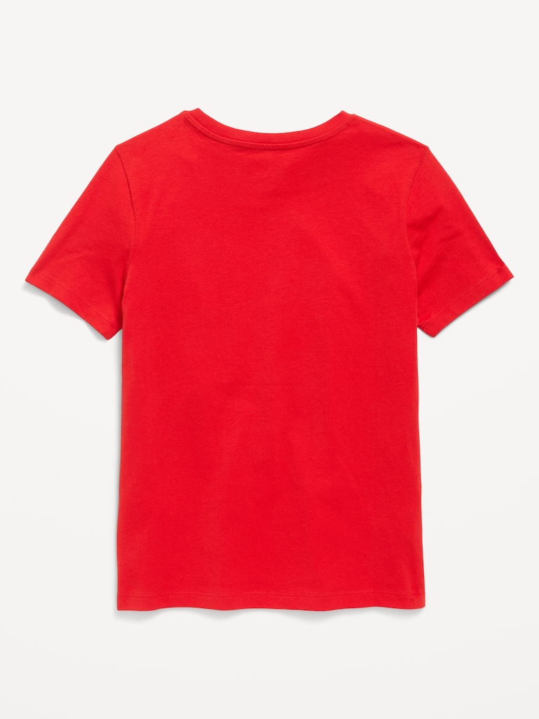 College Graphic Gender-Neutral T-Shirt for Kids