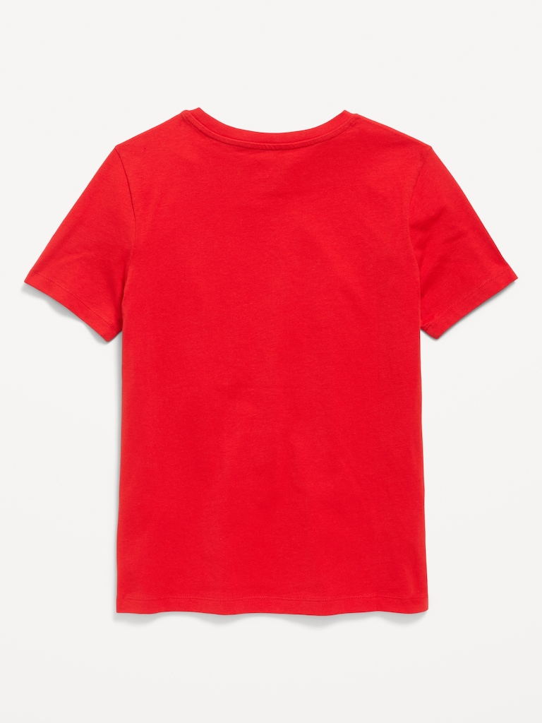 College Graphic Gender-Neutral T-Shirt for Kids