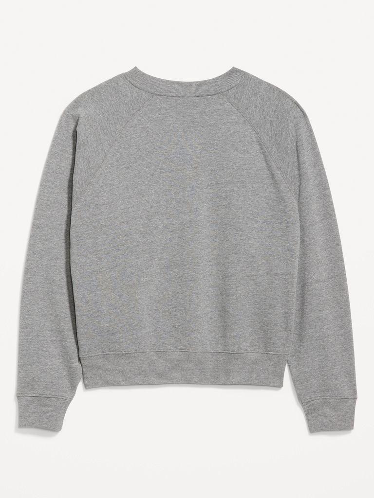 College Crew-Neck Sweatshirt for Women