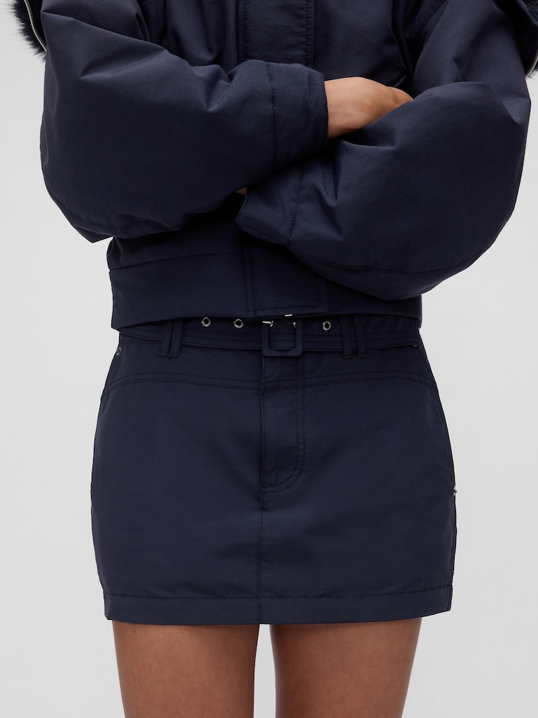 GapStudio Belted Mini Skirt