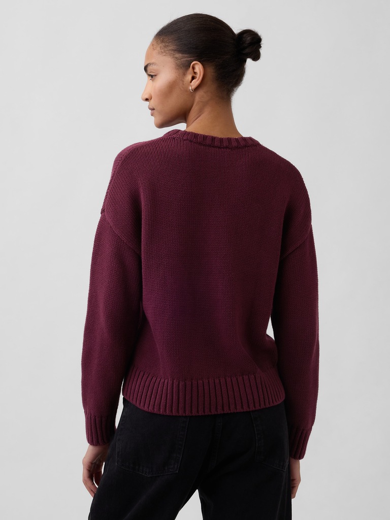 100% Cotton Relaxed Sweater