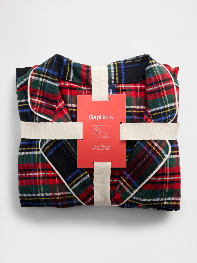 Adult Softest Flannel PJ Short Set