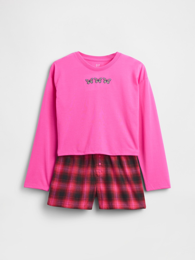 Kids Recycled PJ Short Set