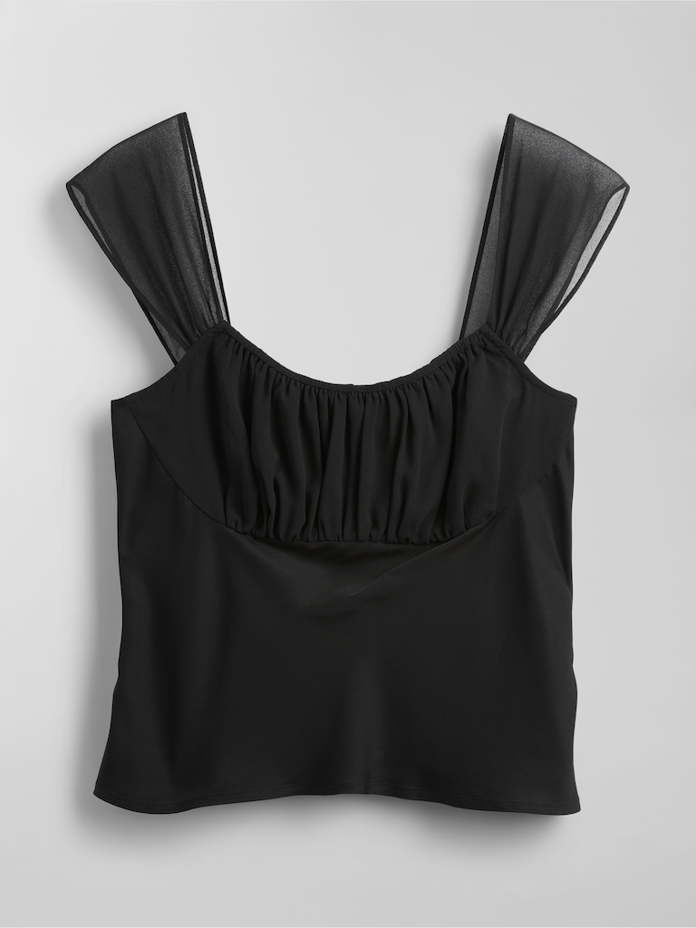 Mixed Media Crop Top