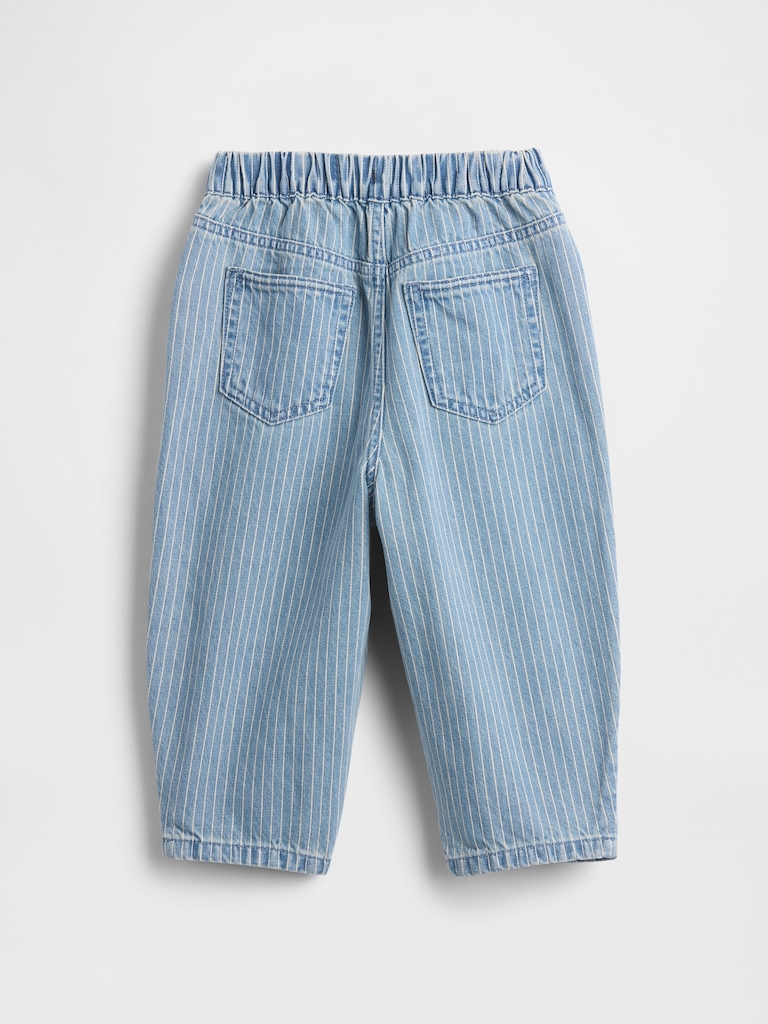Baby & Toddler Pull-On Barrel Jeans