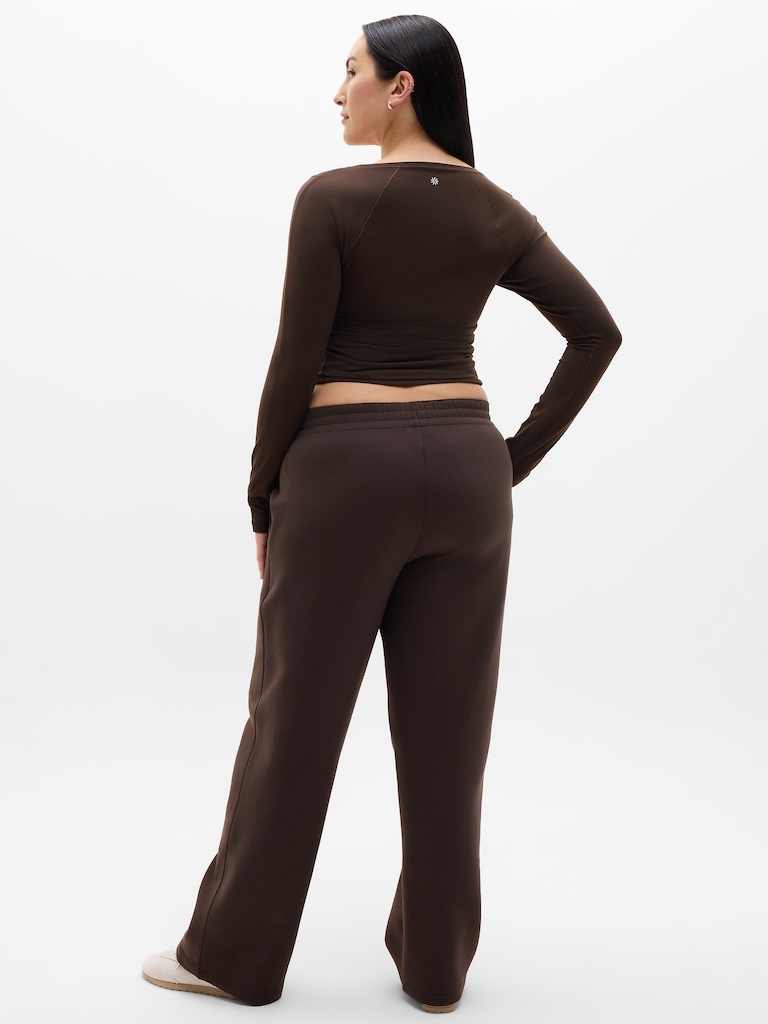 Form Knit Mid Rise Straight Pant