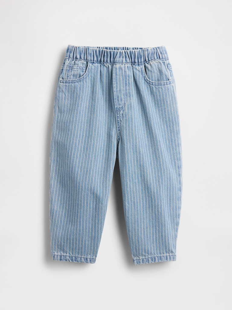 Baby & Toddler Pull-On Barrel Jeans