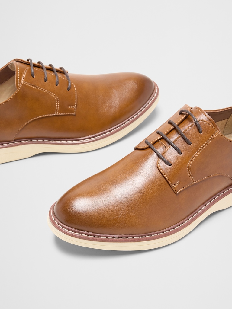 Vegan Leather Casual Oxford