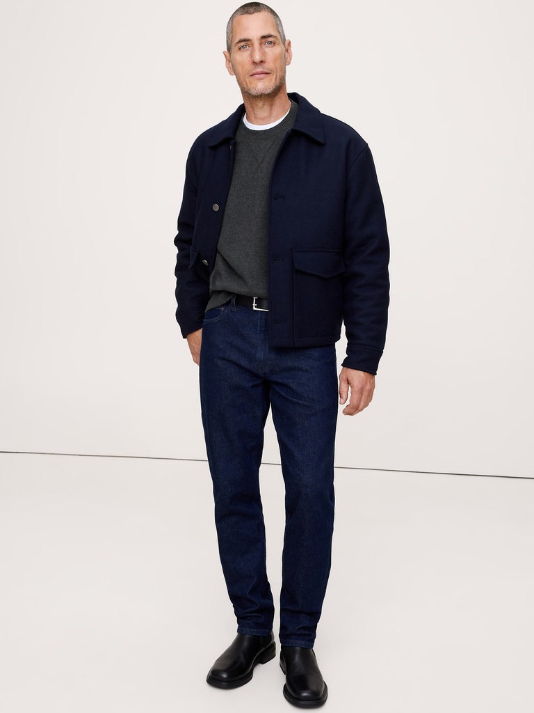 Brushed Fleece Crew-Neck Sweatshirt