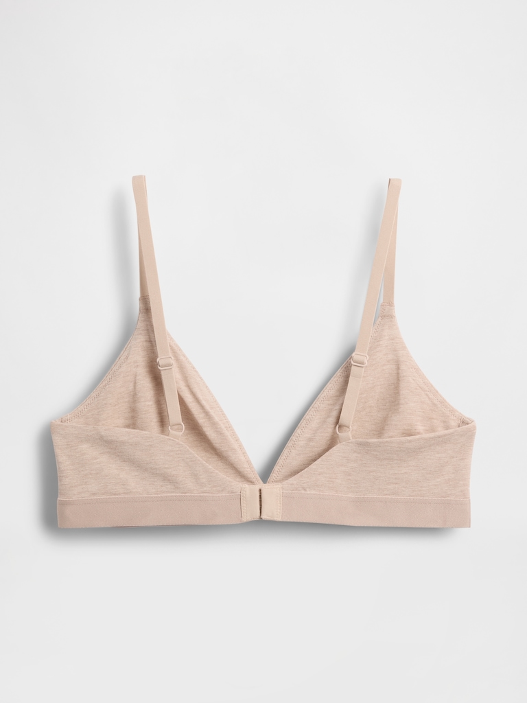 Organic Stretch Cotton Triangle Bra
