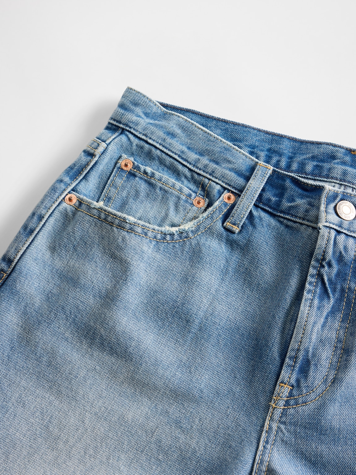 Mid Rise Rigid Relaxed Straight Jeans