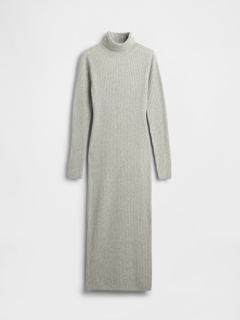 CashSoft Turtleneck Maxi Sweater Dress