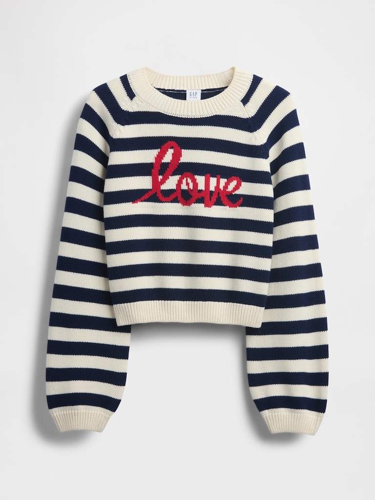 Kids Relaxed Graphic Crewneck Sweater