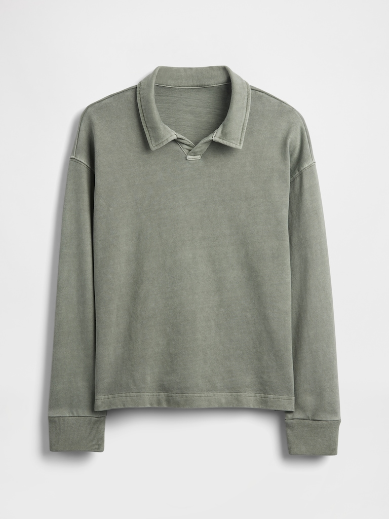 Kids Relaxed Washed Polo Shirt