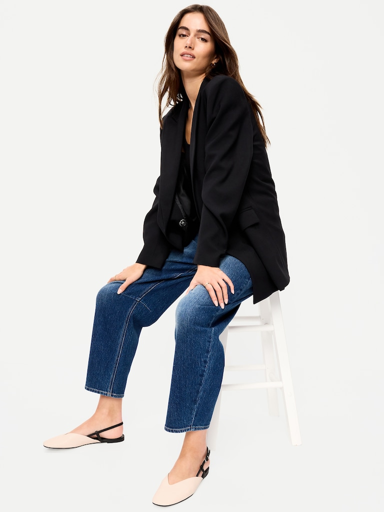 Almond-Toe Slingback Flats for Women