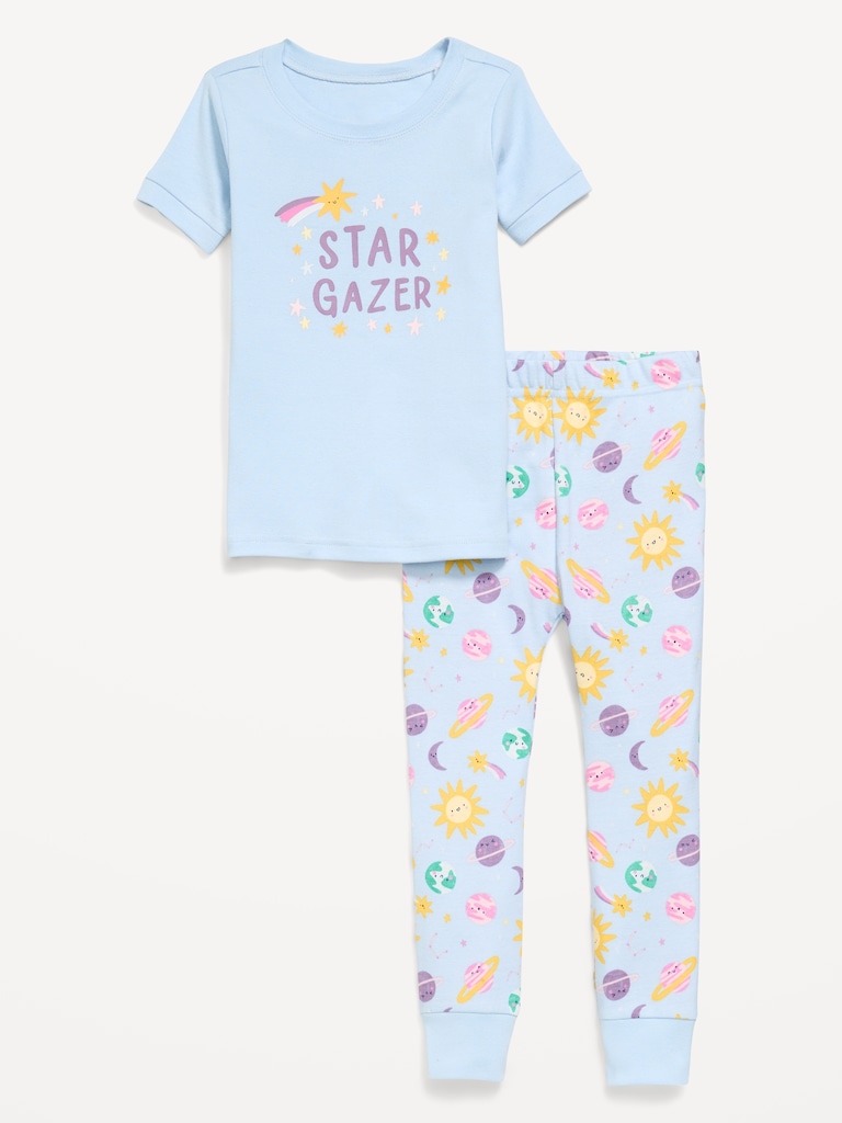 Unisex Snug-Fit Printed Pajama Set for Toddler & Baby