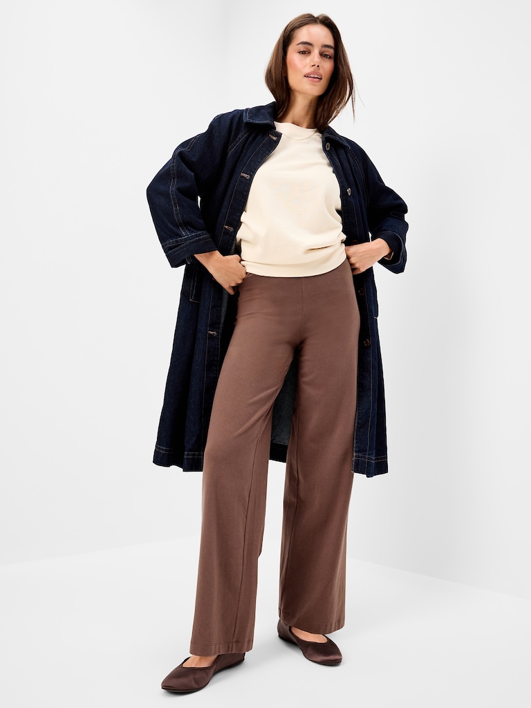 High-Waisted Fashion Wide-Leg Leggings