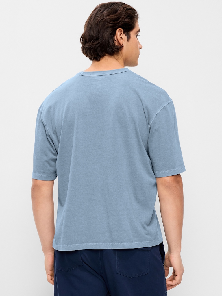 Garment-Dyed Heavyweight Cropped T-Shirt