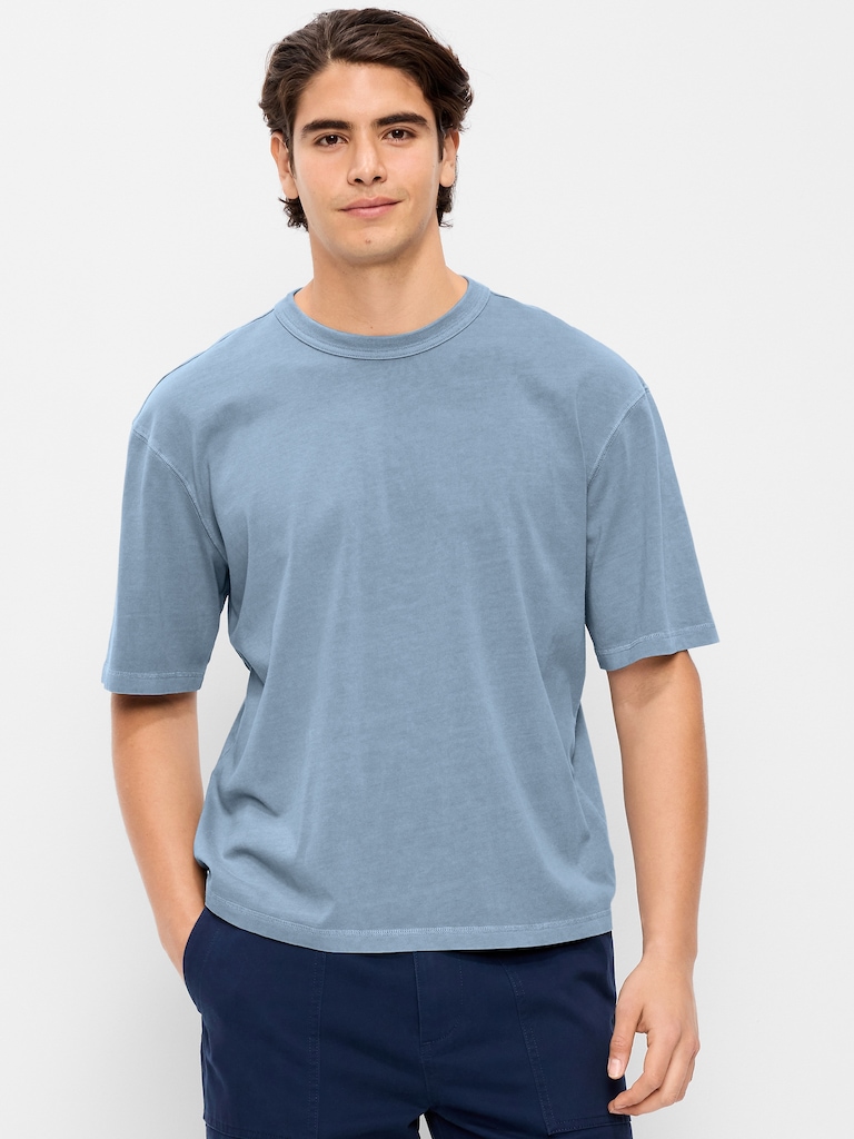Garment-Dyed Heavyweight Cropped T-Shirt