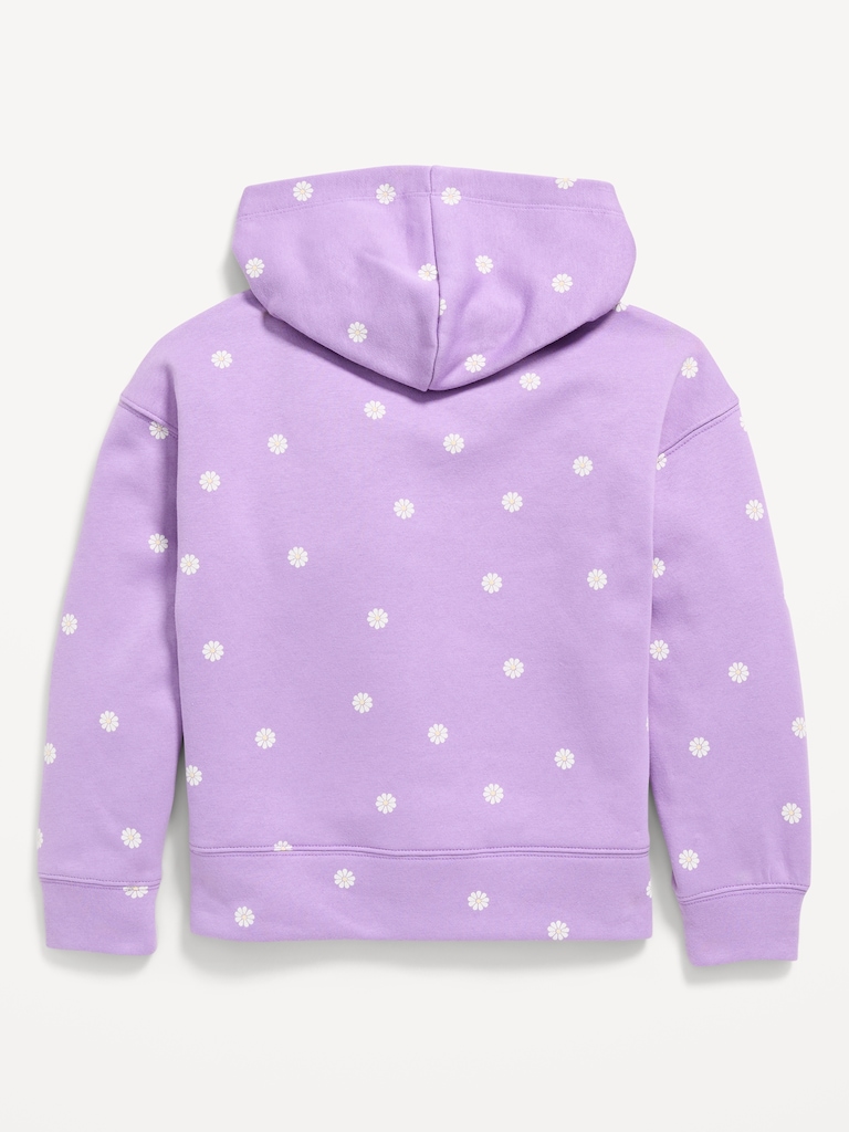 Logo-Graphic Zip Hoodie for Girls