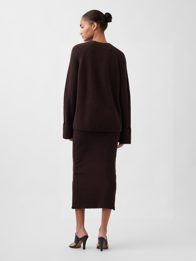 CashSoft Stretch Midi Skirt