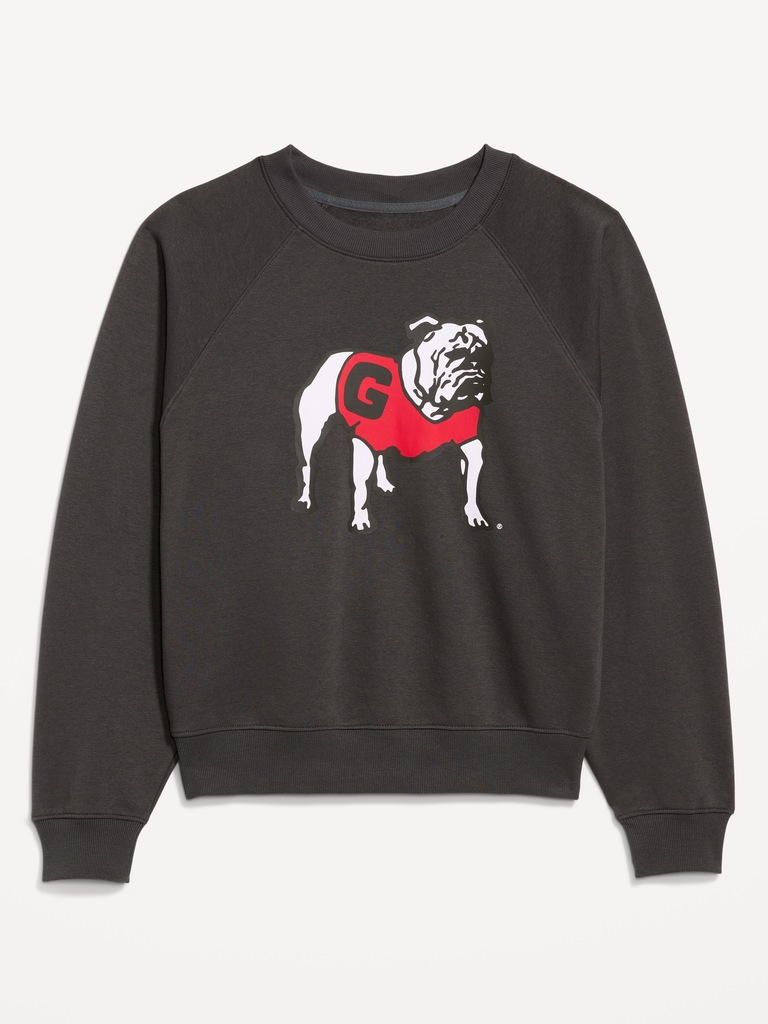 College Crew-Neck Sweatshirt for Women