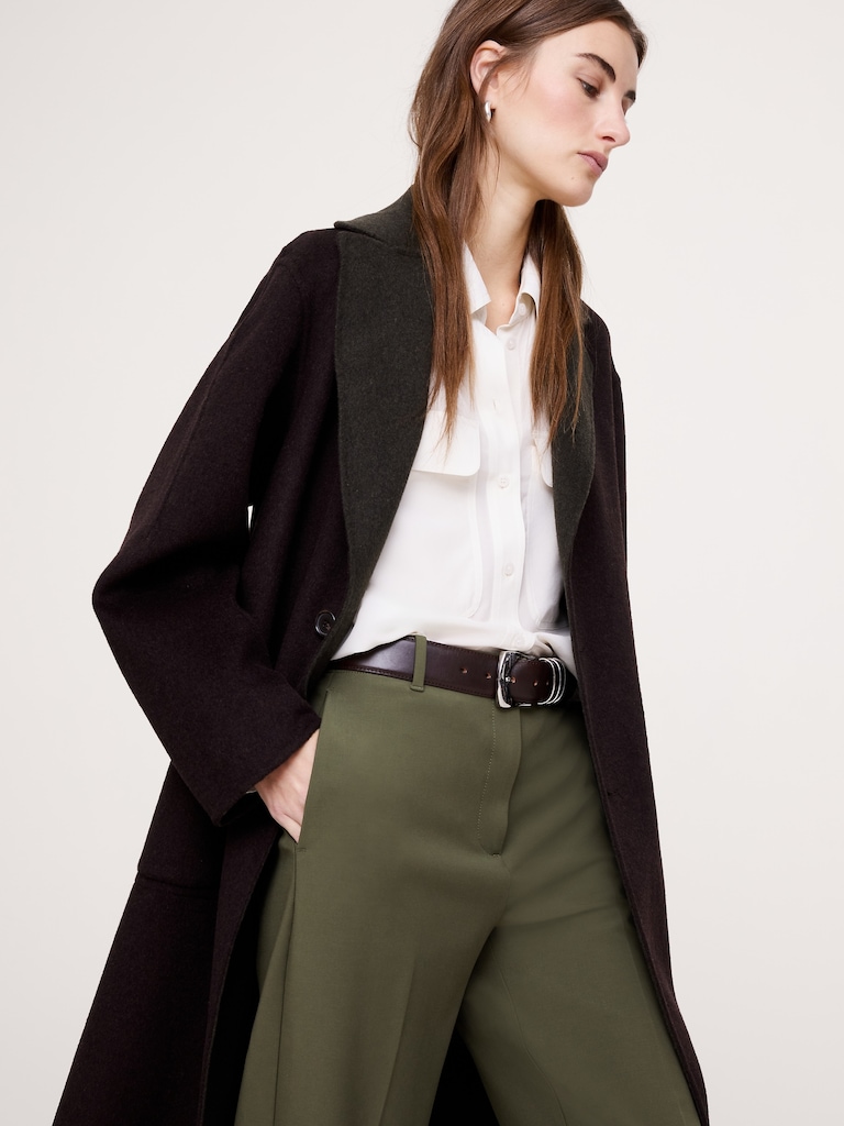 High-Rise Modern Straight City Stretch Pant