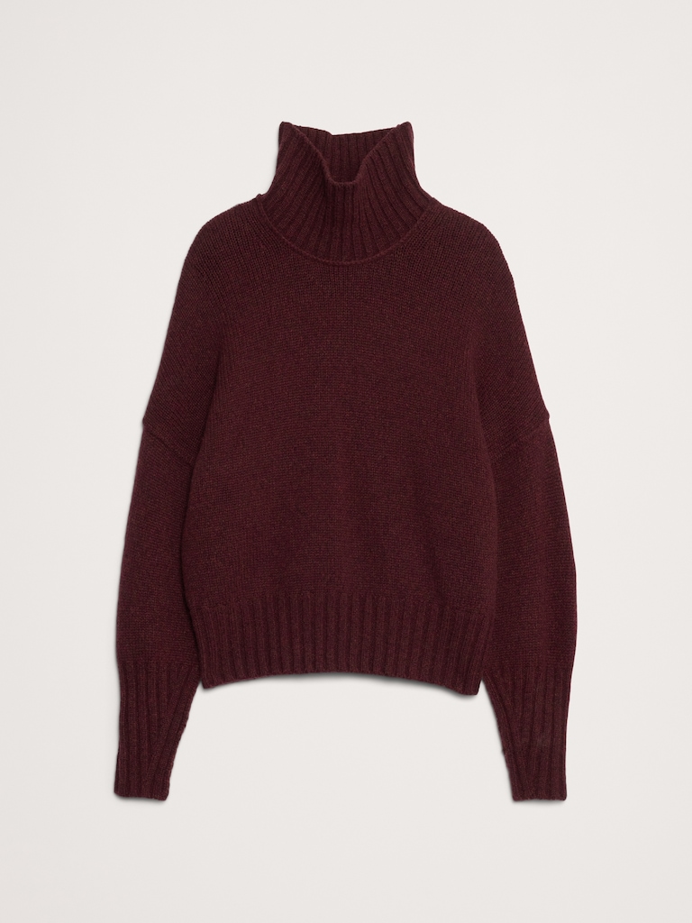Italian Merino-Blend Turtleneck Sweater