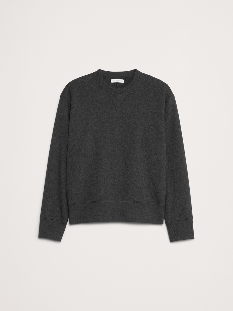 Brushed Fleece Crew-Neck Sweatshirt