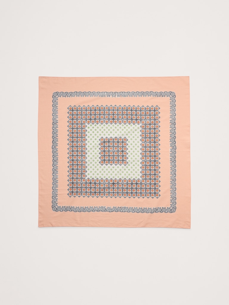 Large Cotton Square Scarf