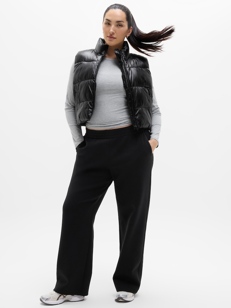 Form Knit Mid Rise Straight Pant