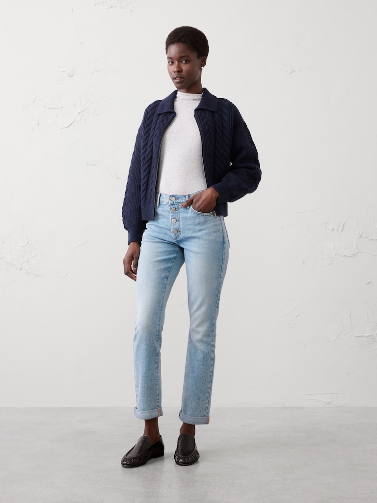 Girlfriend Mid-Rise Jean