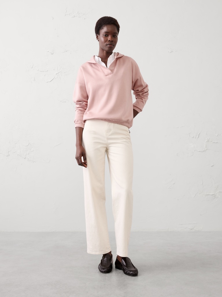 Knit Hoodie Sweatshirt