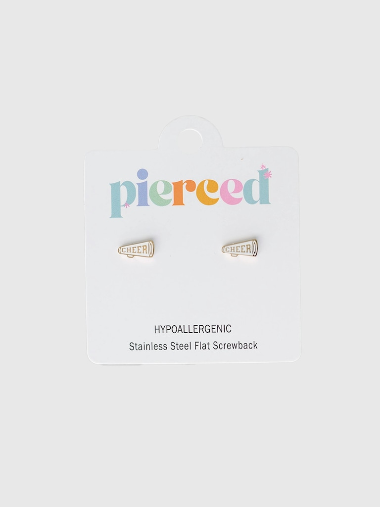 Pierced Co Megaphone Screwback Earrings