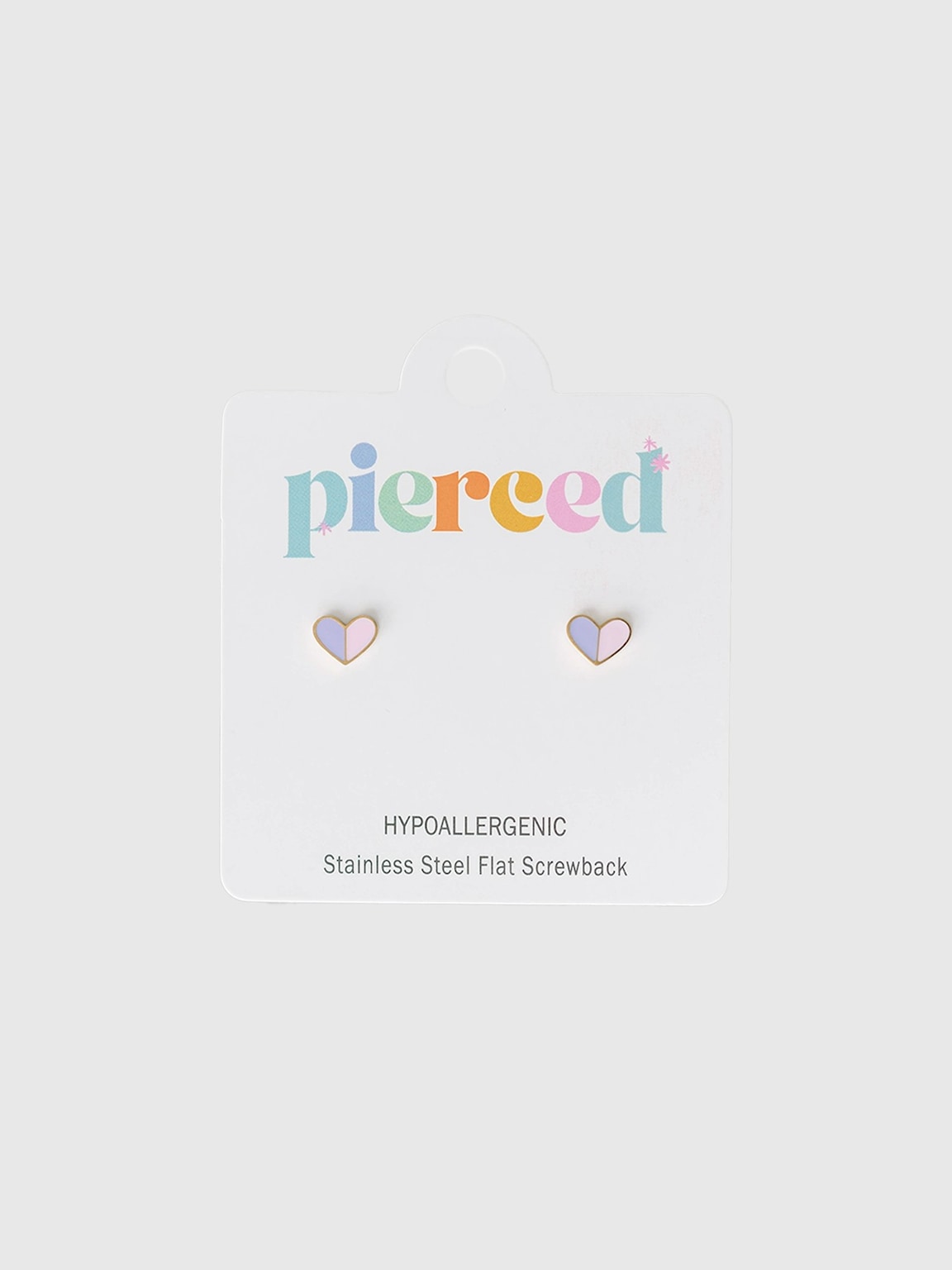 Pierced Co Heart Duo Screwback Earrings