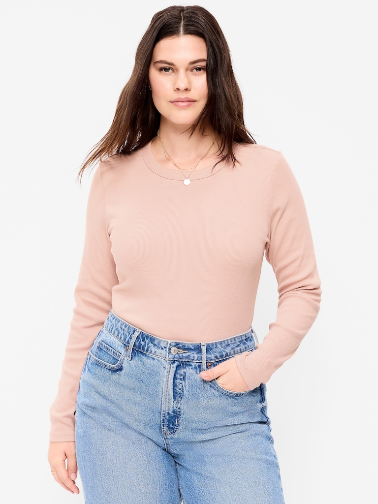 Snug Long-Sleeve Crew-Neck T-Shirt
