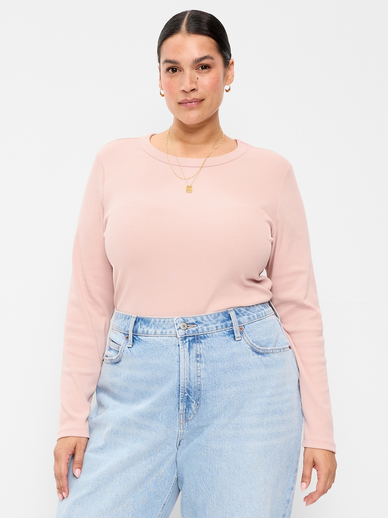 Snug Long-Sleeve Crew-Neck T-Shirt