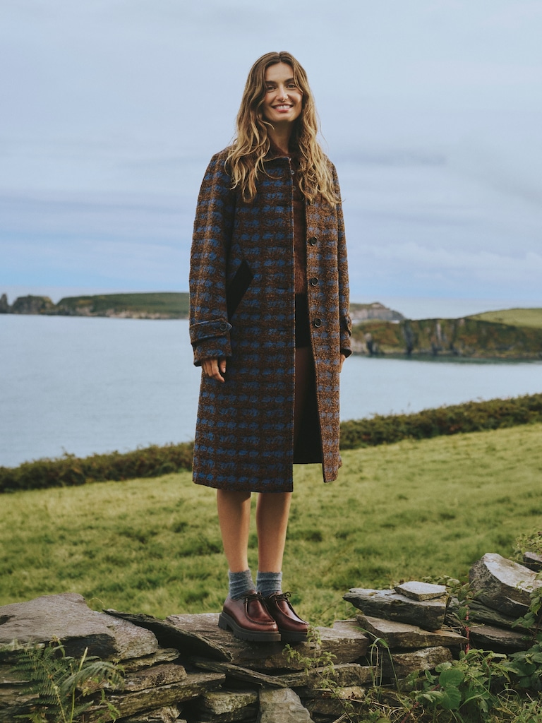 Italian Jacquard Overcoat