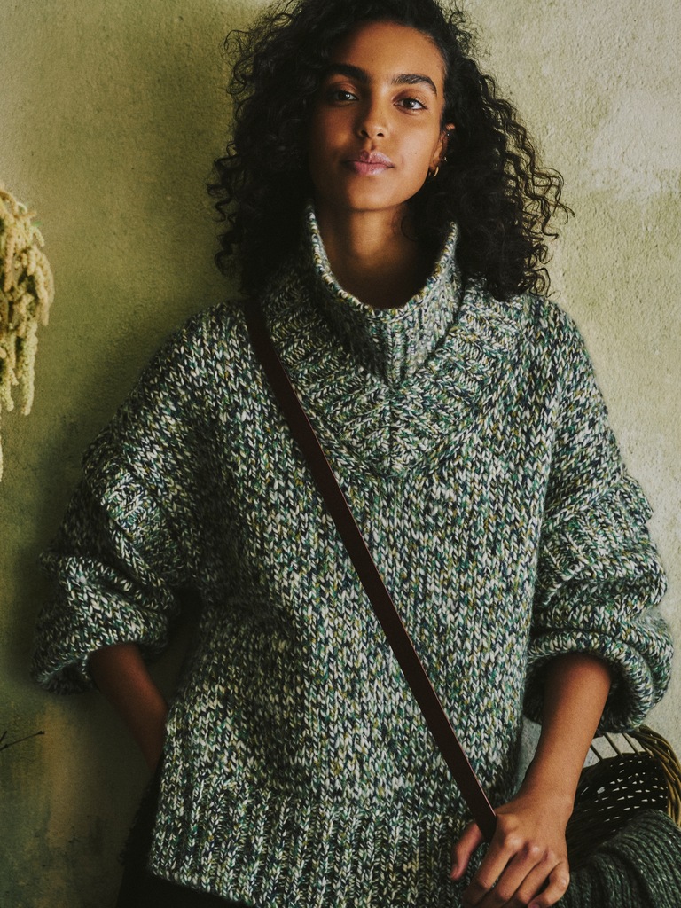 Wool-Alpaca Blend Sweater Tunic