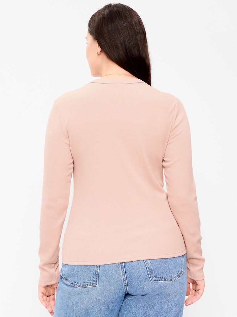 Snug Long-Sleeve Crew-Neck T-Shirt
