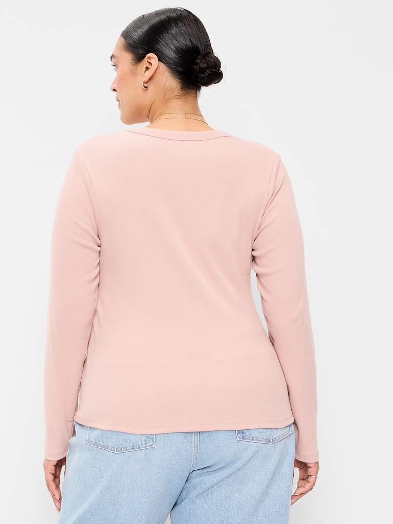 Snug Long-Sleeve Crew-Neck T-Shirt
