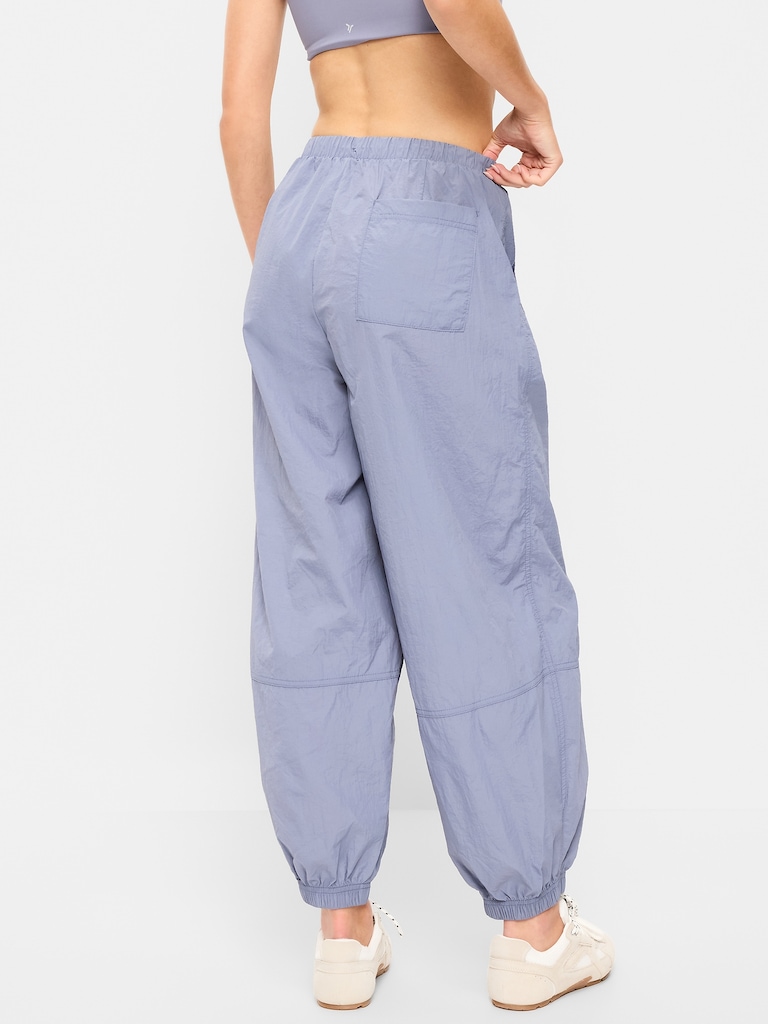Pull-On Windbreaker Parachute Pants