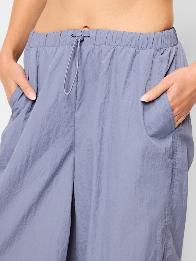 Pull-On Windbreaker Parachute Pants