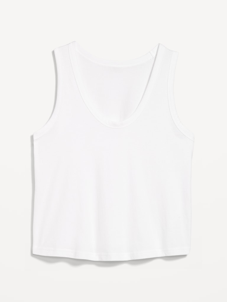 Relaxed Scoop-Neck Tank Top