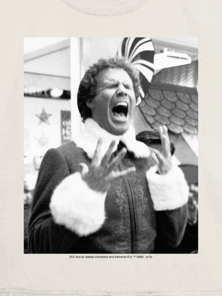 Kids Elf Buddy Scream Graphic T-Shirt