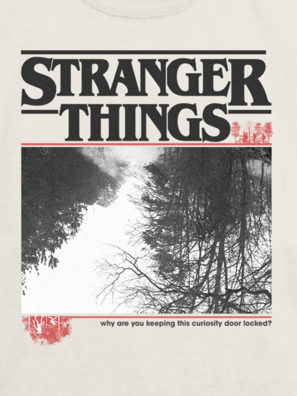 Kids Stranger Things Upside Down Graphic T-Shirt