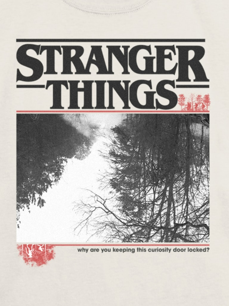 Kids Stranger Things Upside Down Graphic T-Shirt